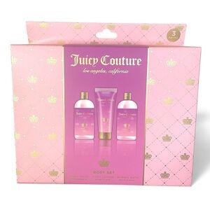 Juicy Couture Body Gift Set ~ Wash Lotion Bubble Bath Luxury Pamper JC NEW NIB